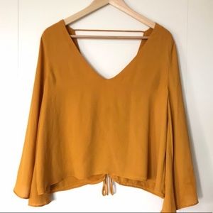 Yellow Mustard Blouse Zara